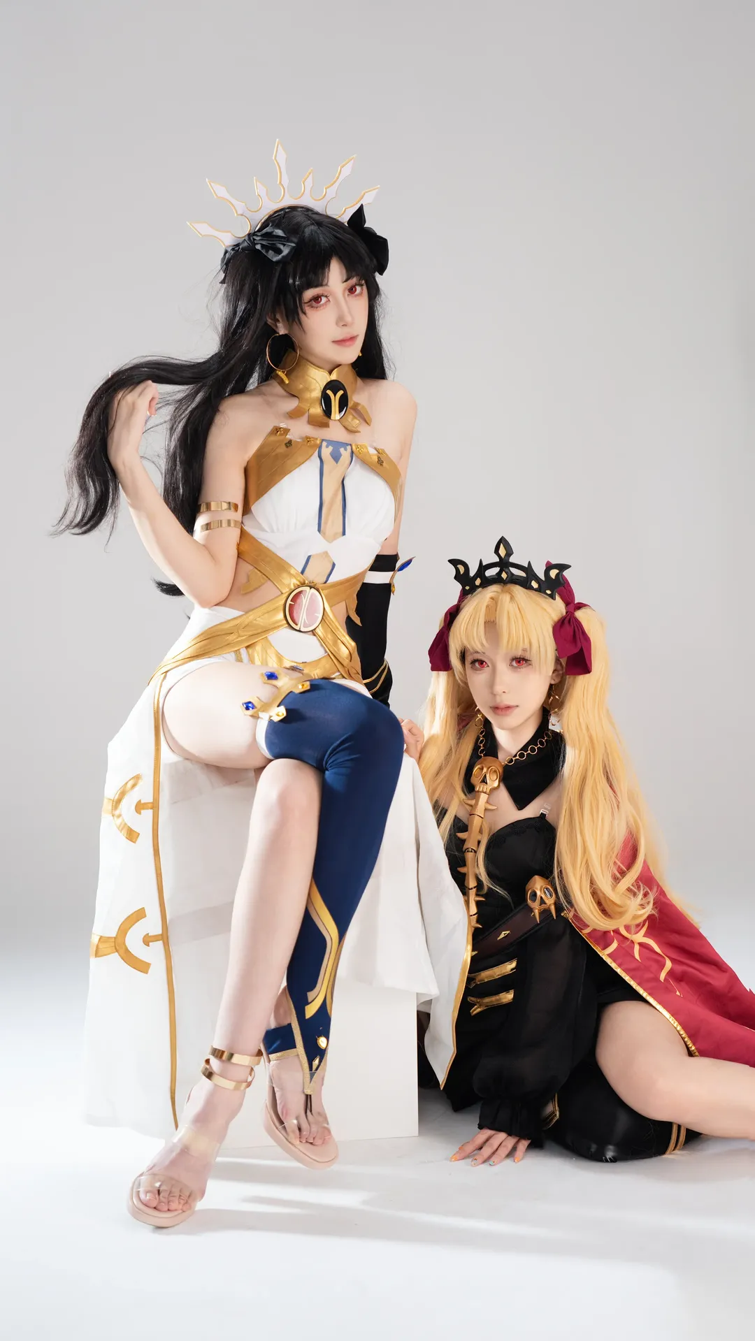 Fate/Grand Order, 伊什塔尔cos, cosplay摄影, 埃列什基伽勒cos, 双女神 - 第1张