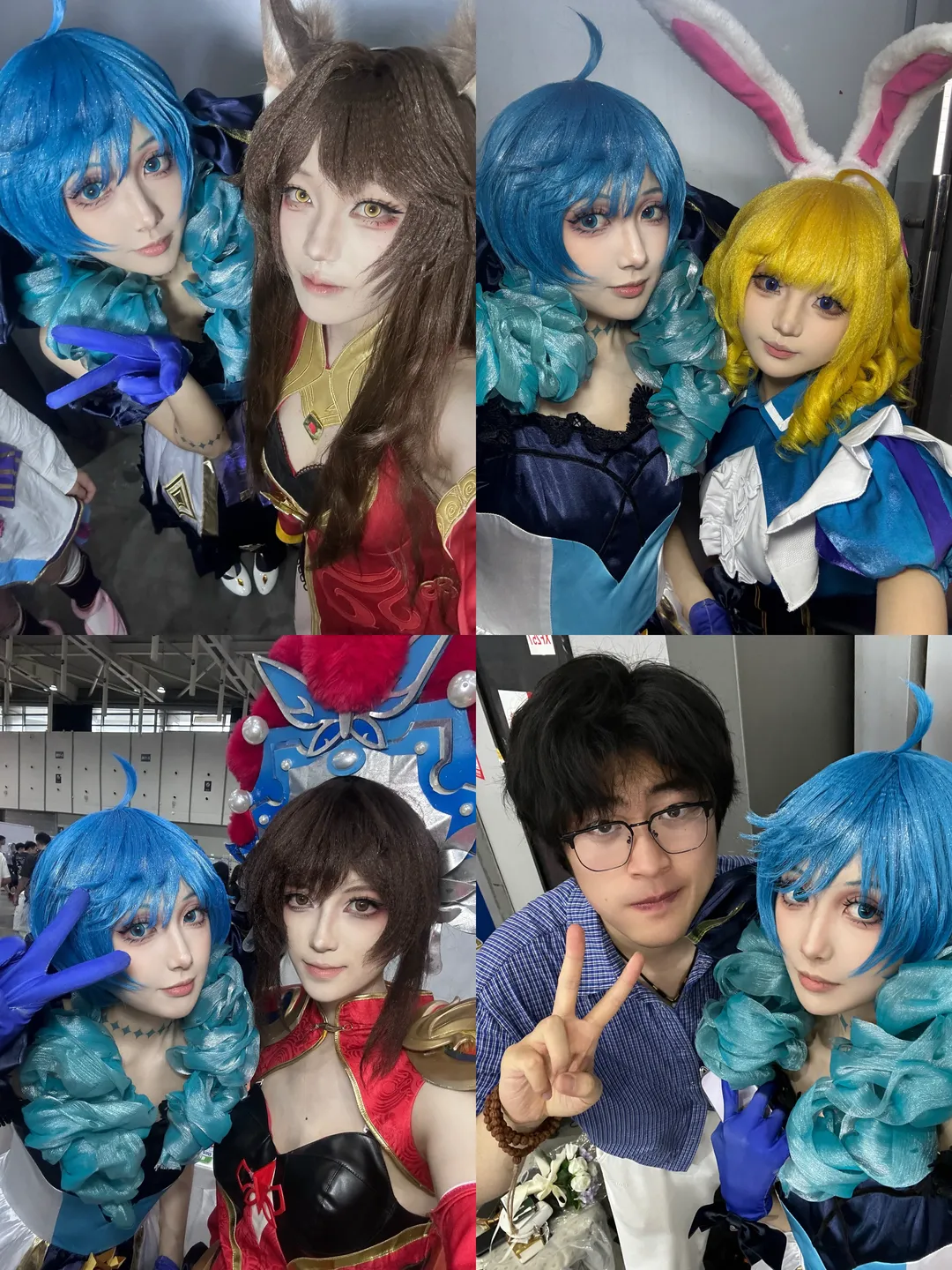 cosplay日常, 蓝发造型, 漫展集邮, 金陵青年文化博览会, 线下漫展 - 第3张