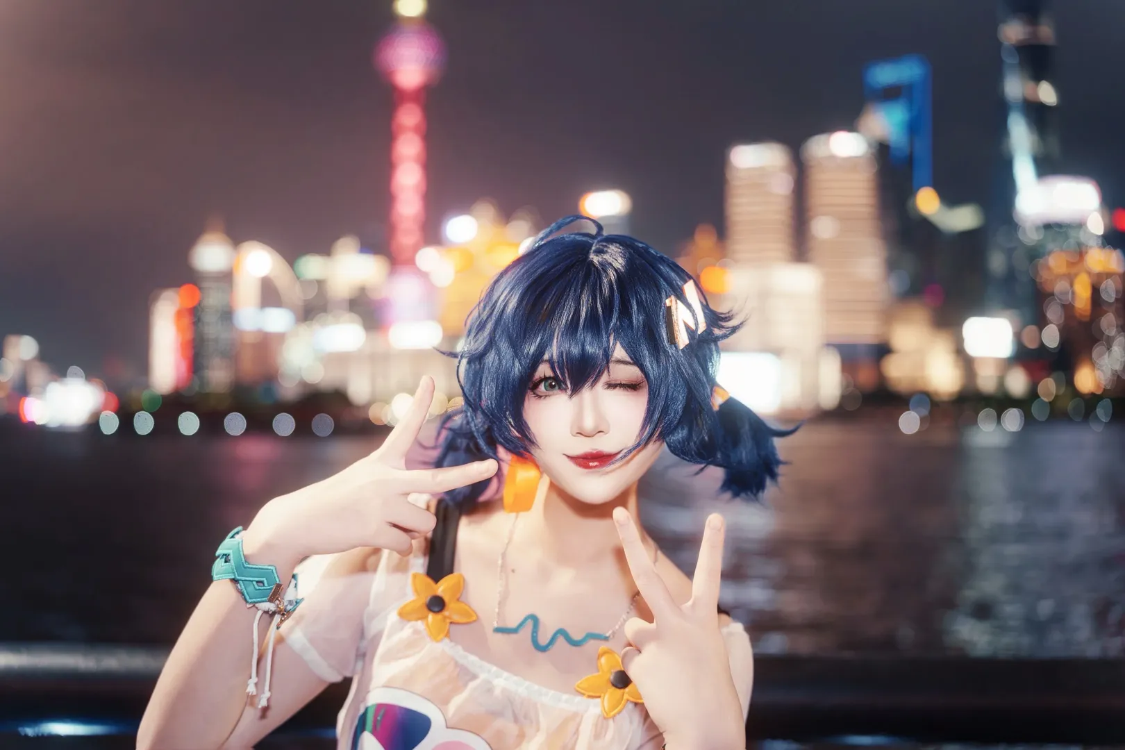 绝区零, cosplay, 夜景人像, 铃cos, 上海外滩 - 第2张