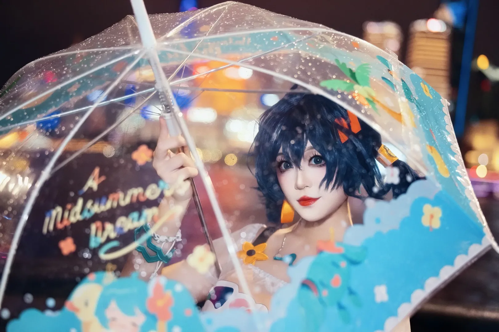 绝区零, cosplay, 二次元日常, 铃cos, 雨夜夜景 - 第2张