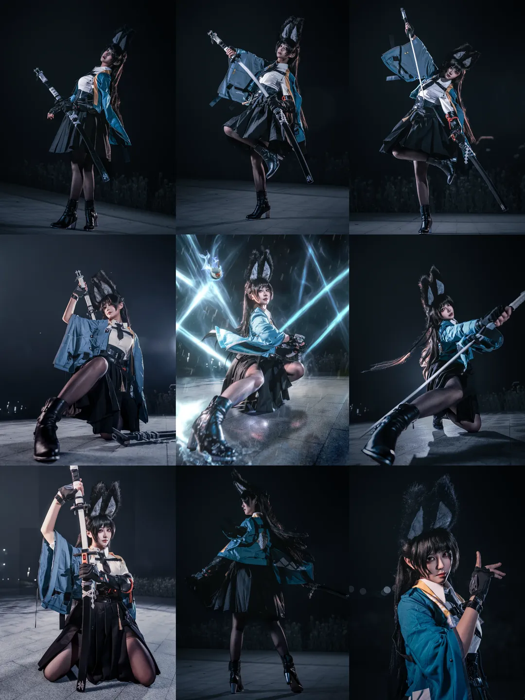 绝区零, 二次元摄影, 星见雅cos, cosplay动作参考, 夜景写真 - 第1张