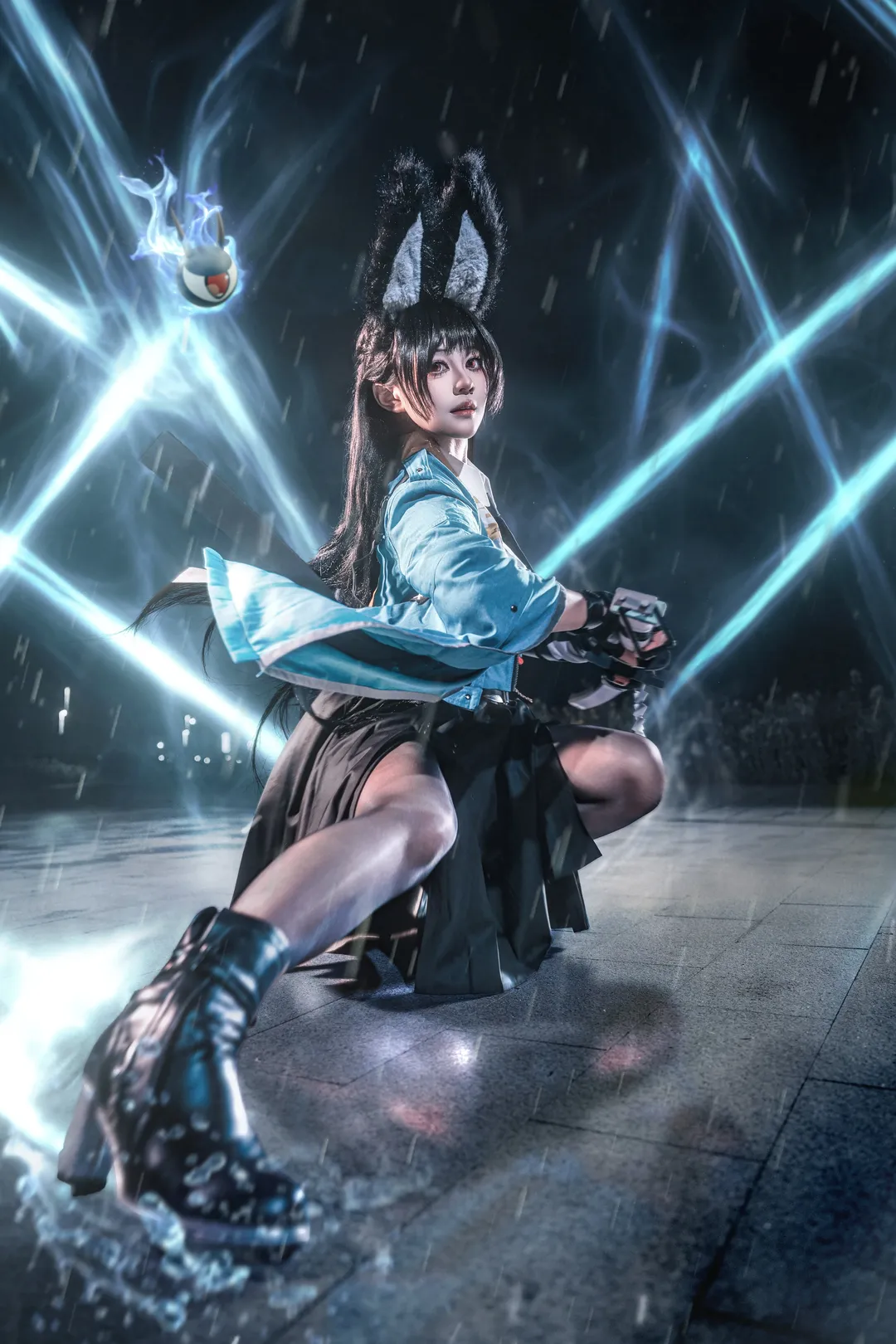 绝区零, 二次元摄影, 星见雅cos, cosplay动作参考, 夜景写真 - 第6张