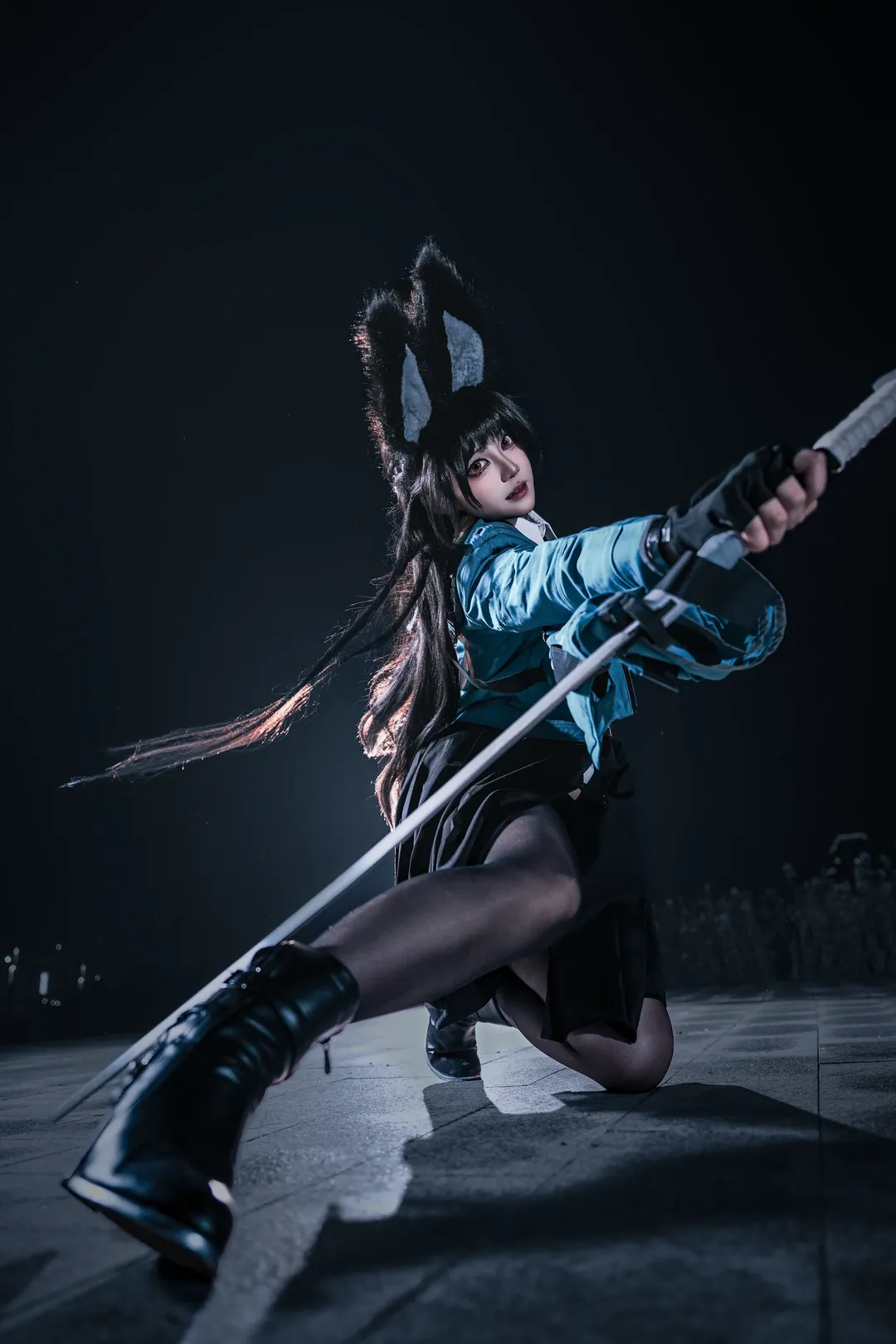 绝区零, 二次元摄影, 星见雅cos, cosplay动作参考, 夜景写真 - 第7张