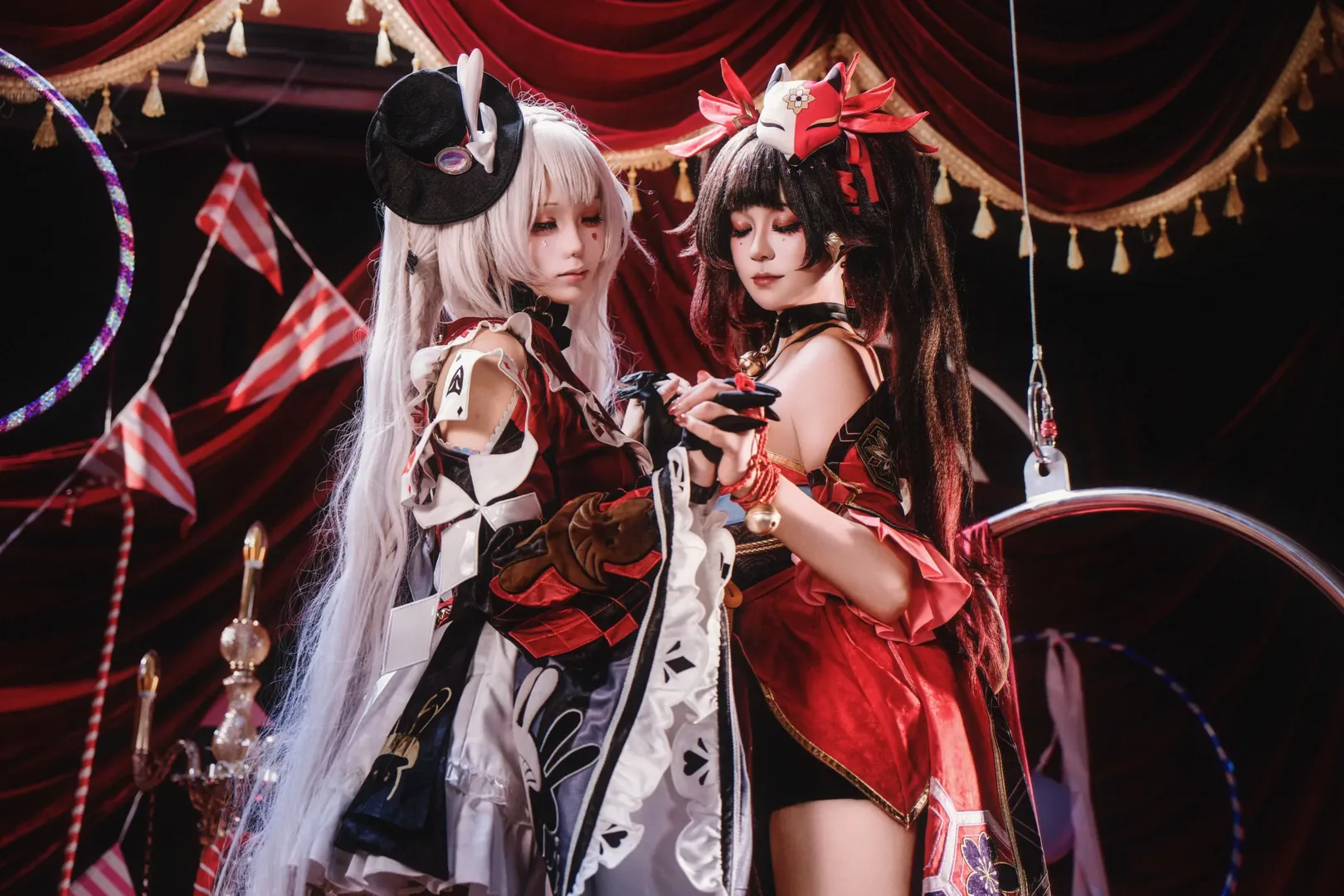 崩坏星穹铁道, 双人Cosplay, 花火cos, 马戏团风摄影, 舞台风写真 - 第3张
