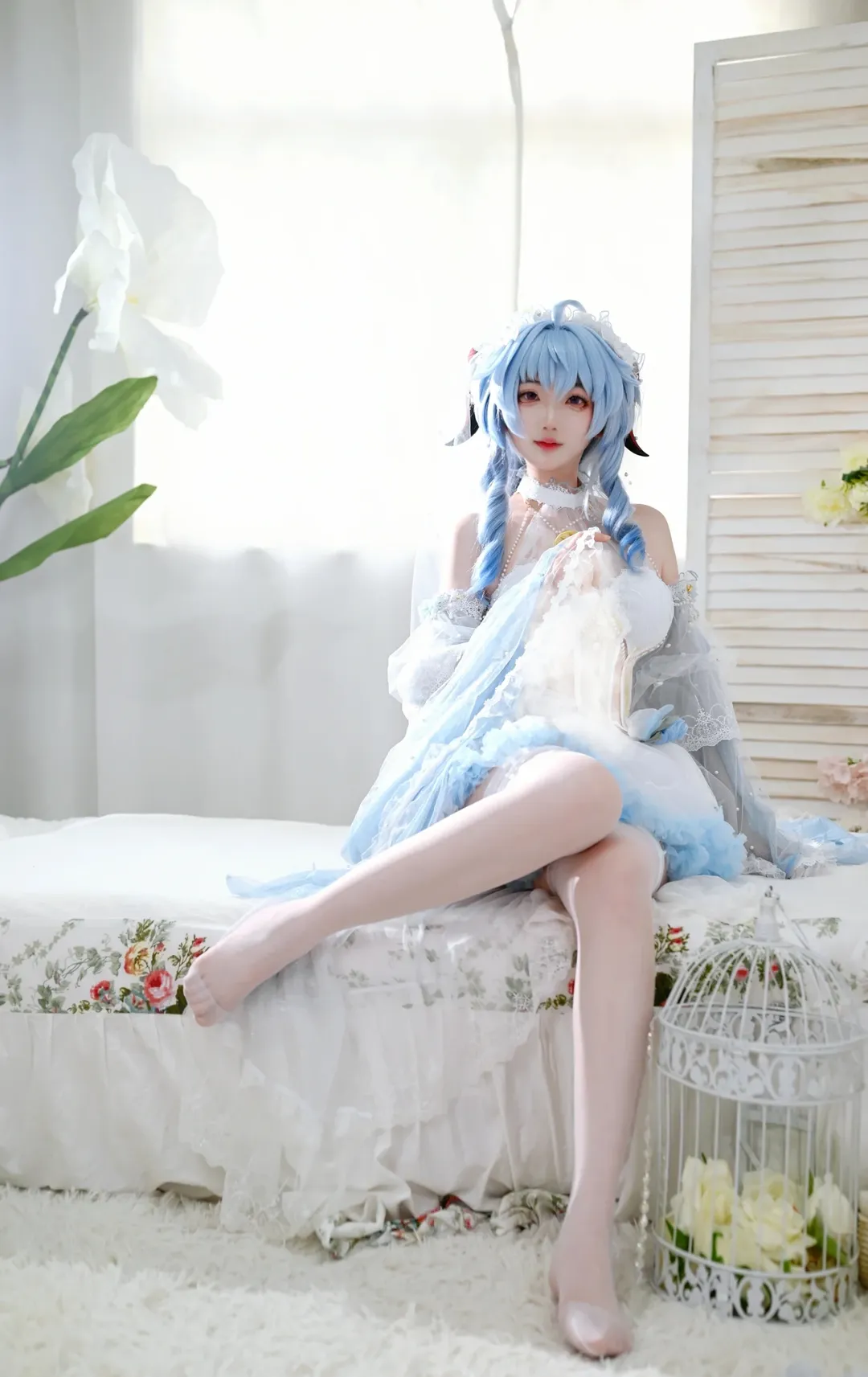 原神, 甘雨cos, 二次元摄影, Cosplay穿搭, 甘雨花嫁