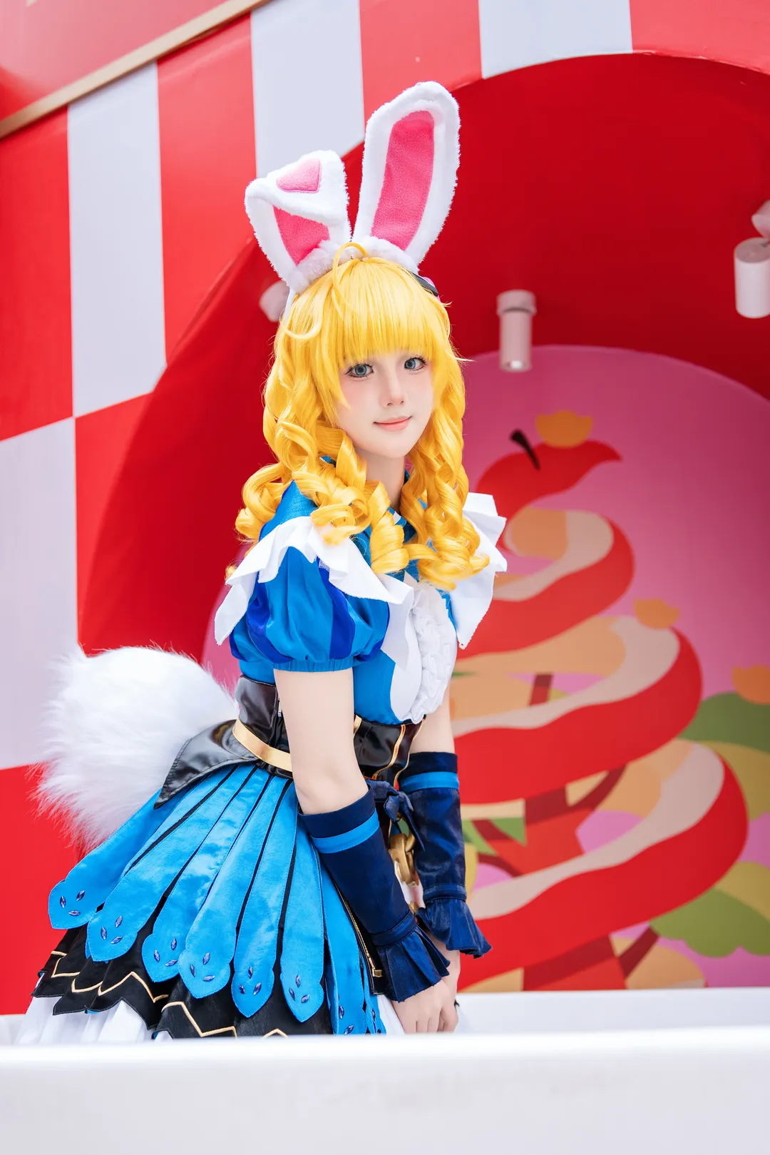 王者荣耀, cosplay约拍, 游乐园外景, 妲己cos, 爱丽丝仙境cos - 第4张