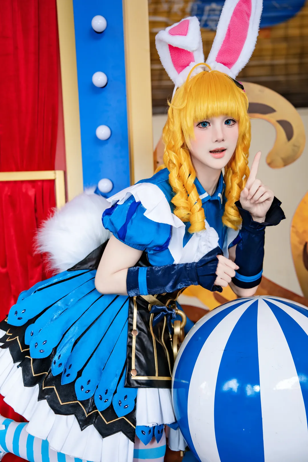 王者荣耀, cosplay约拍, 游乐园外景, 妲己cos, 爱丽丝仙境cos - 第5张