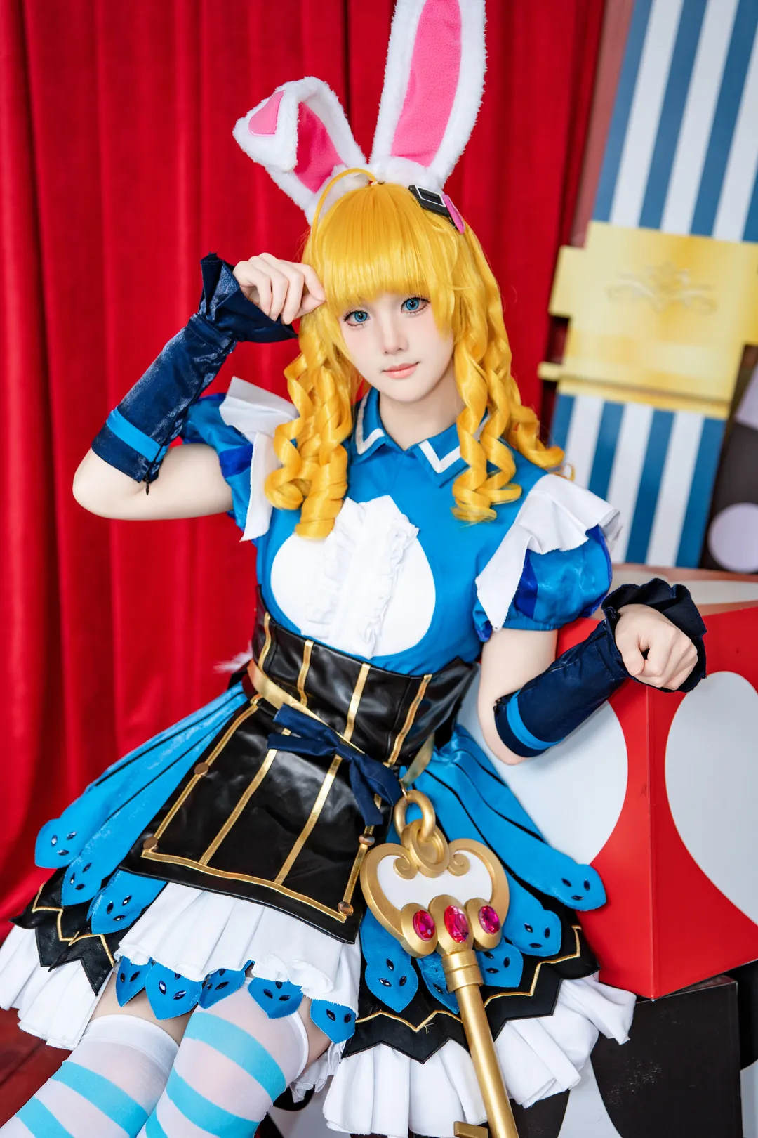 王者荣耀, cosplay约拍, 游乐园外景, 妲己cos, 爱丽丝仙境cos - 第6张