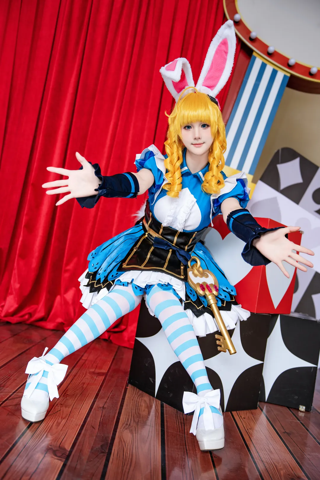 王者荣耀, cosplay约拍, 游乐园外景, 妲己cos, 爱丽丝仙境cos - 第7张