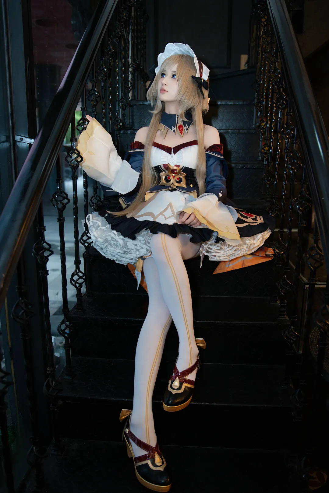 原神, 愚人众, cosplay摄影, 女仆装cos, 木偶桑多涅cos - 第2张