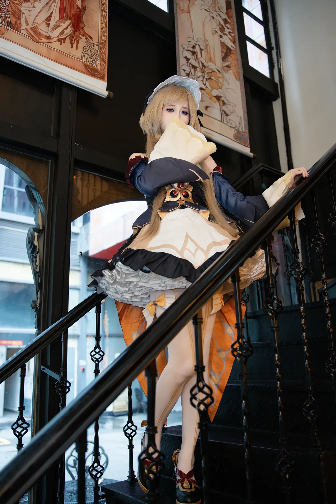 原神, 愚人众, cosplay摄影, 女仆装cos, 木偶桑多涅cos - 第4张