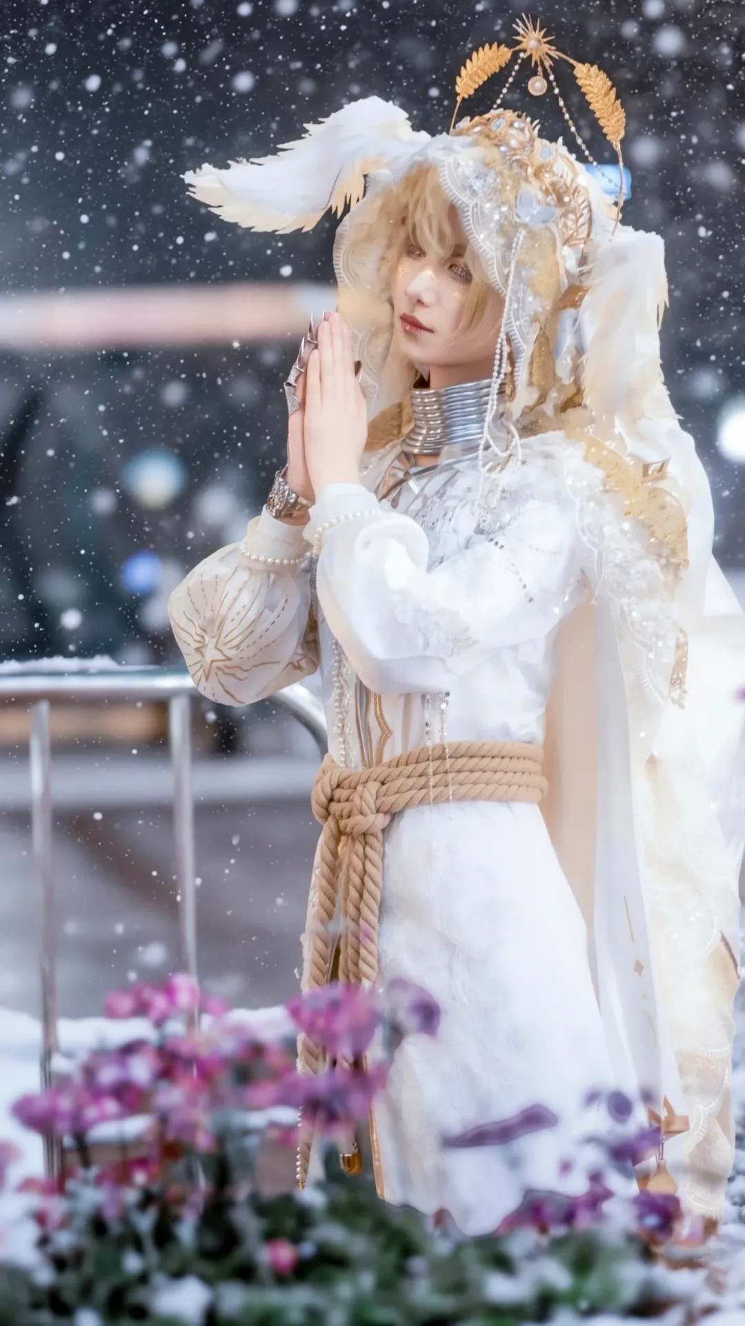 ロケーション撮影, Identity V 第五人格, 雪景色コスプレ, 占い師 - 月相コスプレ, 天府紅コスプレ