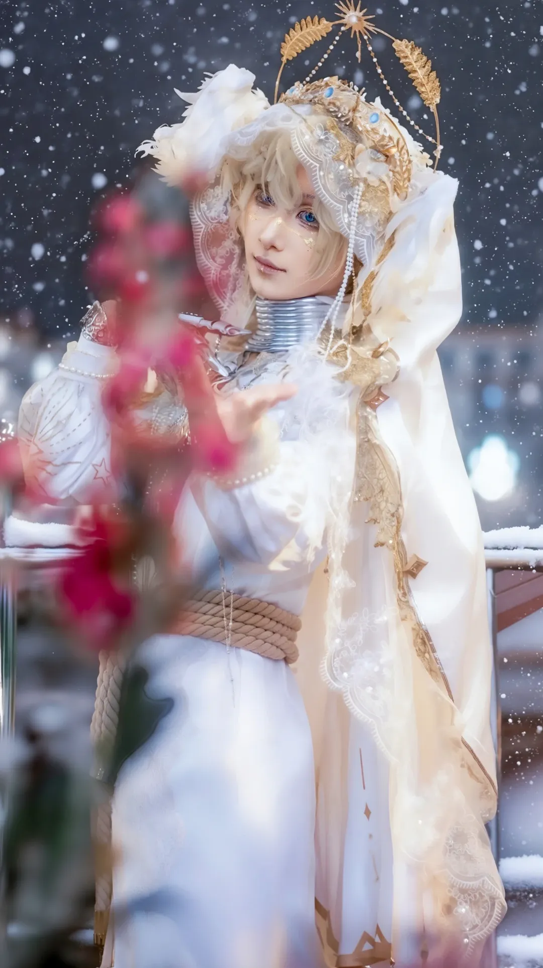 Outdoor shoot, Identity V, Snow scene cosplay, Seer - Lunar Phase cosplay, Tianfuhong cosplay - Image 4