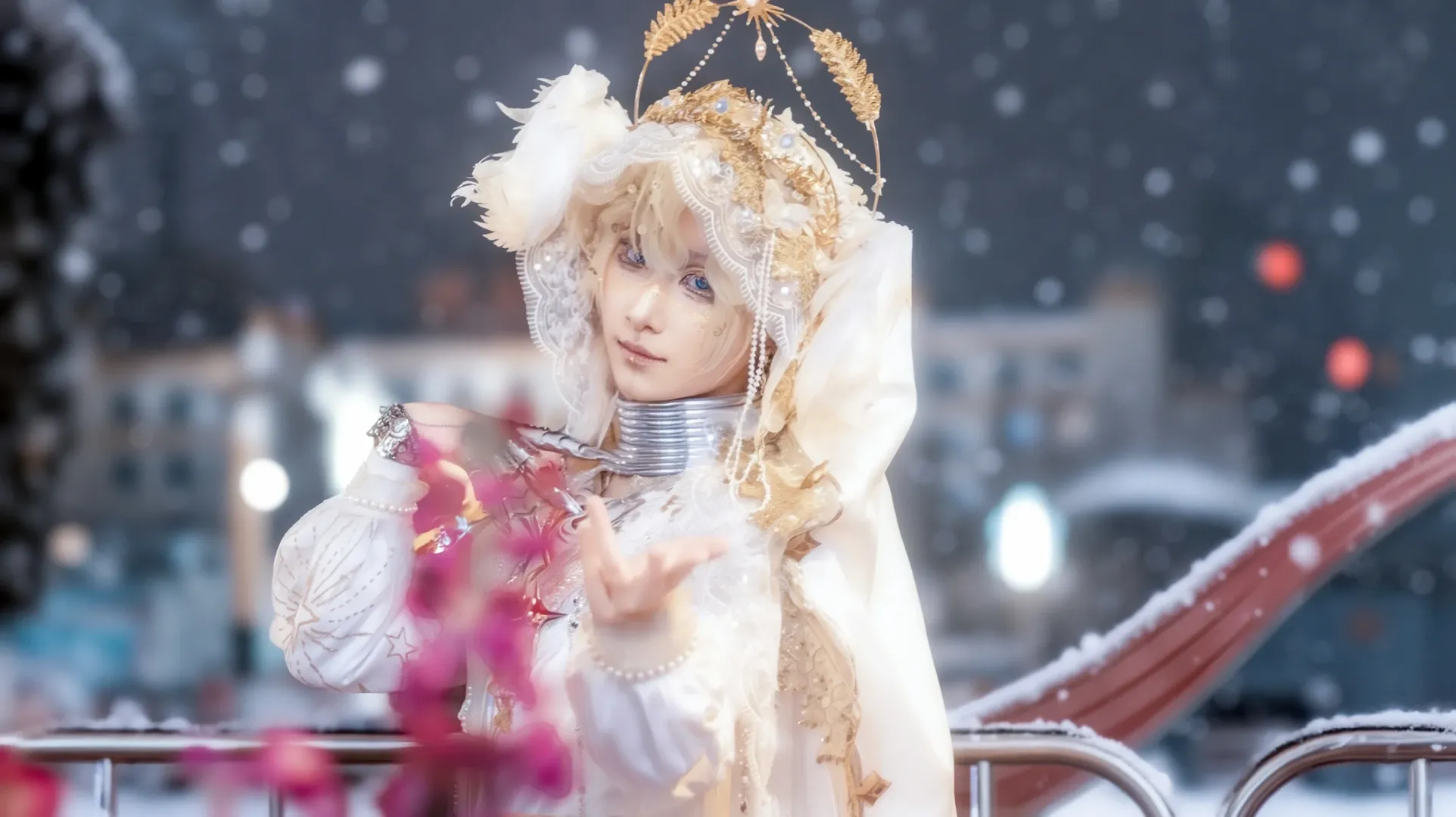 Outdoor shoot, Identity V, Snow scene cosplay, Seer - Lunar Phase cosplay, Tianfuhong cosplay - Image 5