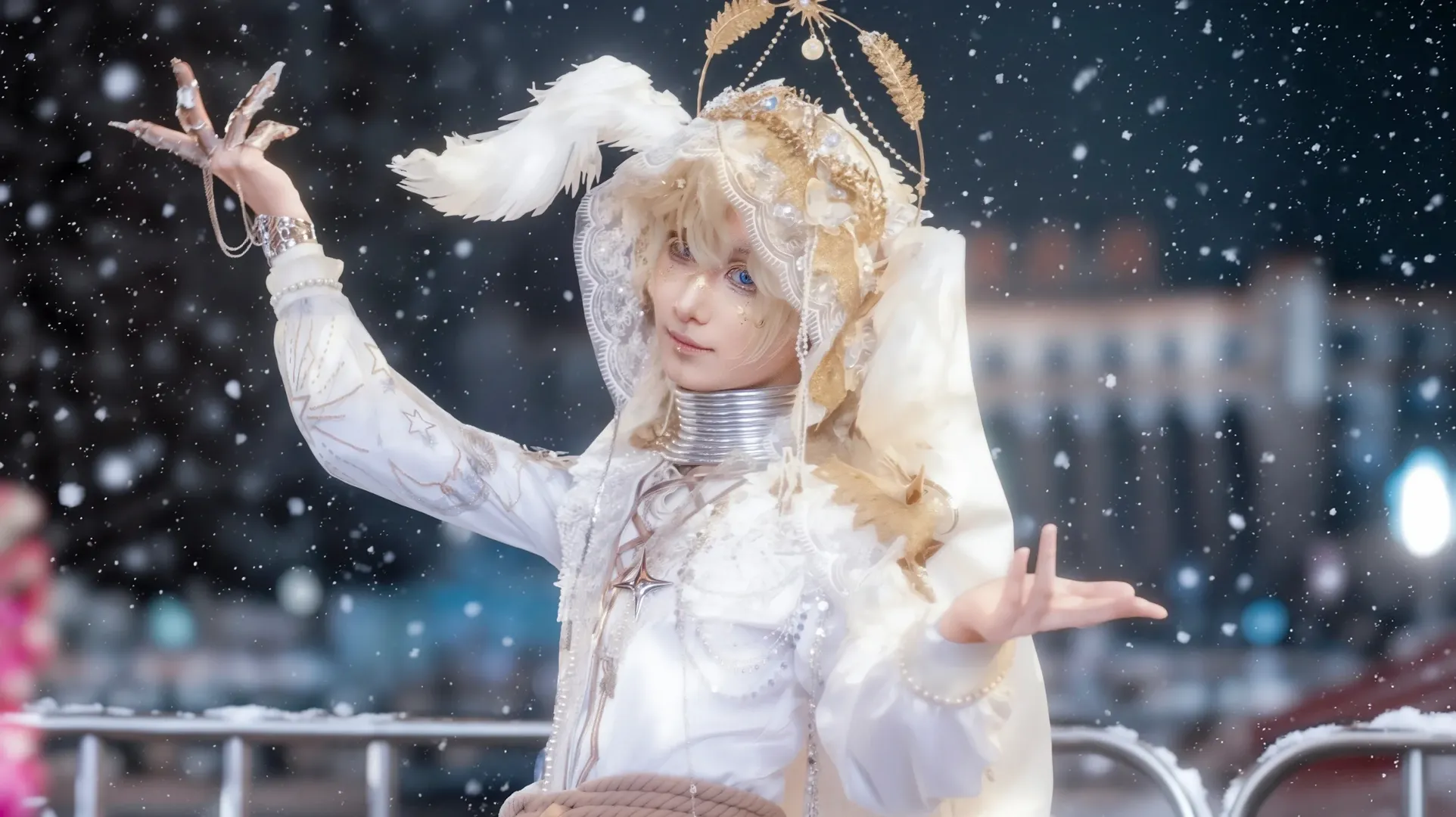 Outdoor shoot, Identity V, Snow scene cosplay, Seer - Lunar Phase cosplay, Tianfuhong cosplay - Image 6