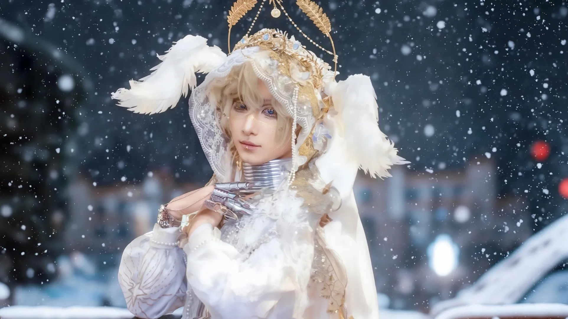 Outdoor shoot, Identity V, Snow scene cosplay, Seer - Lunar Phase cosplay, Tianfuhong cosplay - Image 7