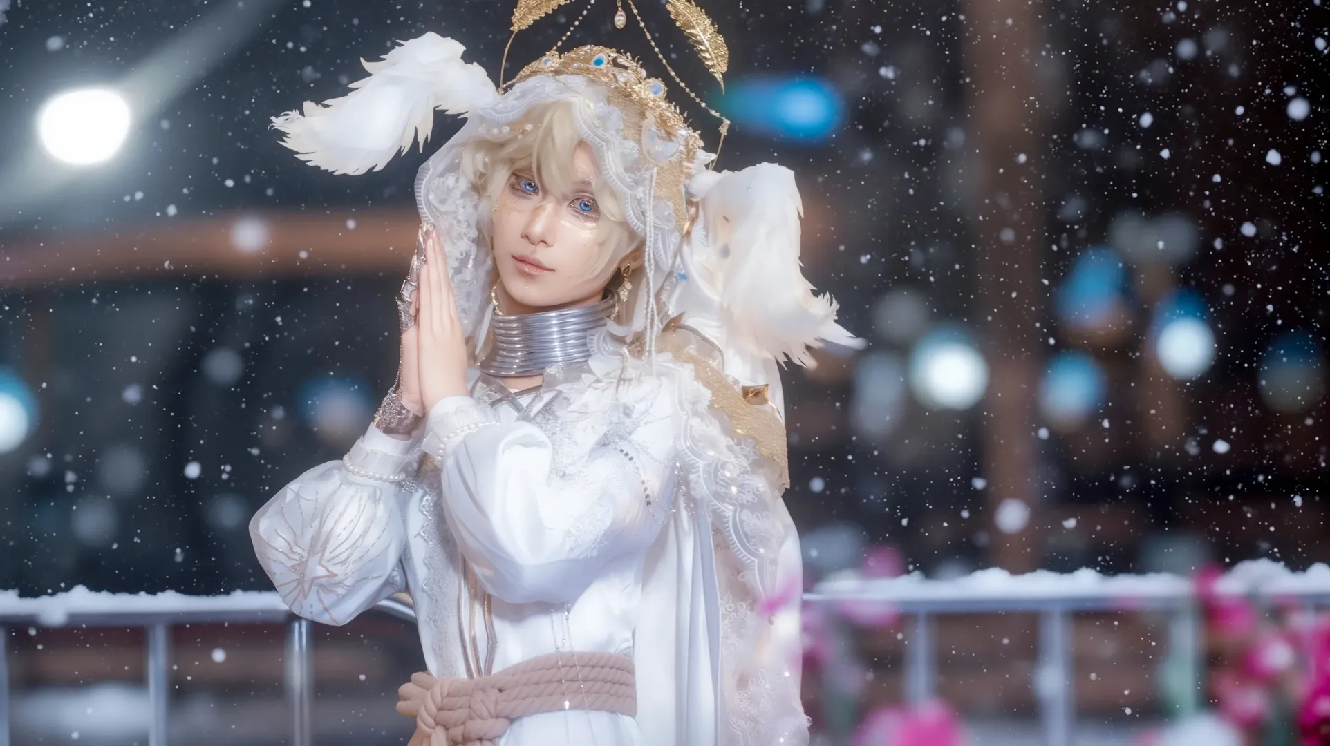 Outdoor shoot, Identity V, Snow scene cosplay, Seer - Lunar Phase cosplay, Tianfuhong cosplay - Image 8
