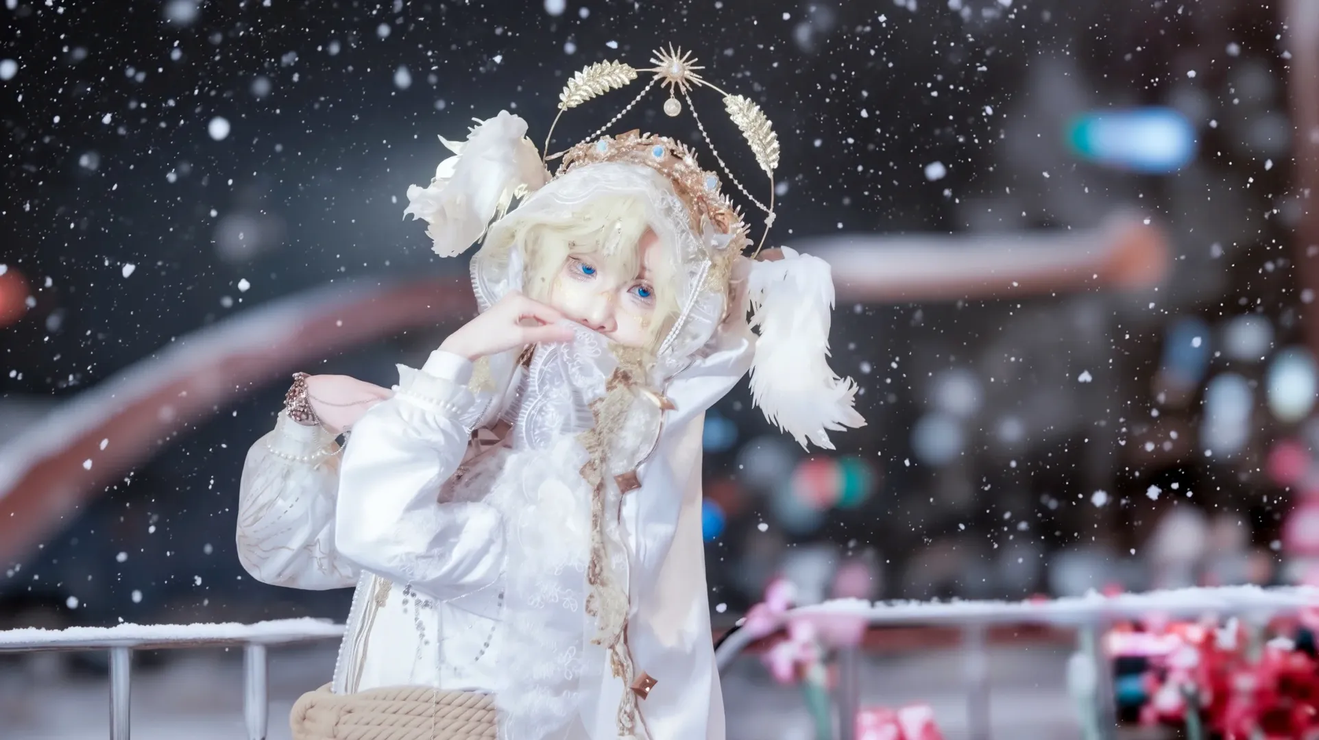 Outdoor shoot, Identity V, Snow scene cosplay, Seer - Lunar Phase cosplay, Tianfuhong cosplay - Image 9