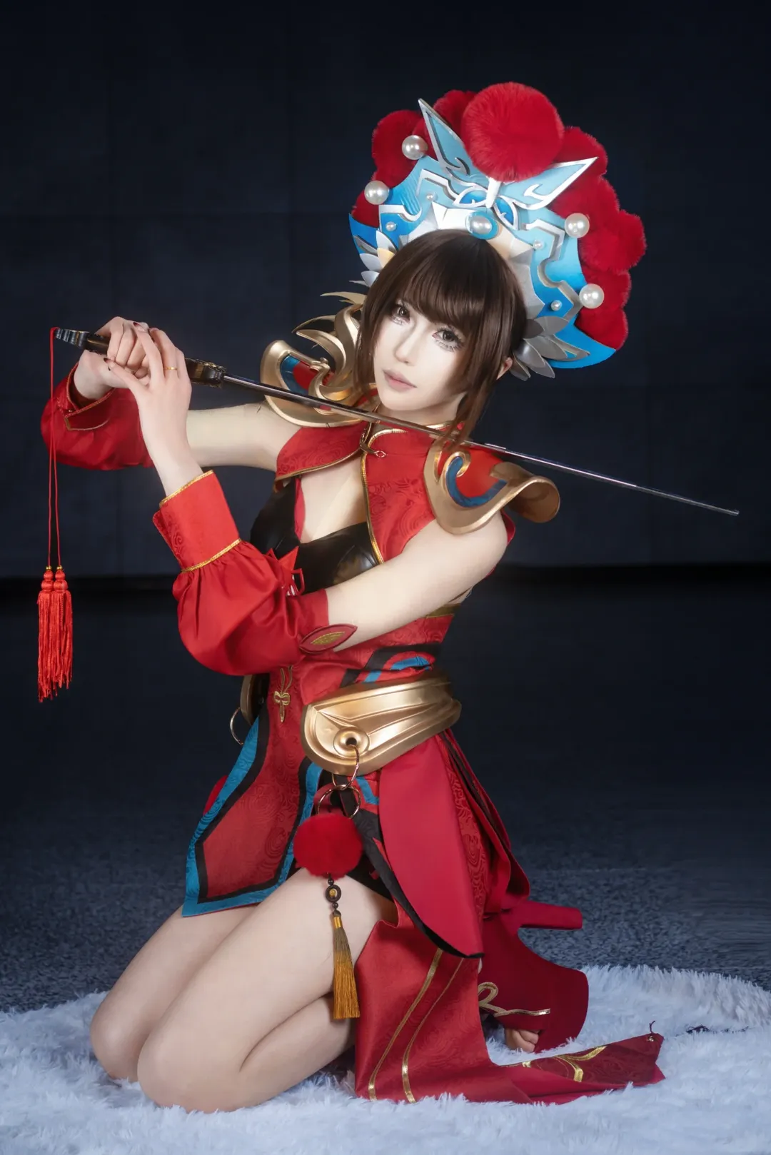二次元摄影, 王者荣耀, cosplay场照, 虞姬cos, 古风造型