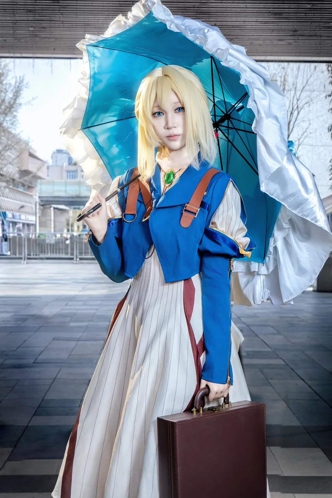 动漫cos, cosplay正片, 紫罗兰永恒花园, 氛围感cos, 薇尔莉特伊芙加登cos - 第3张