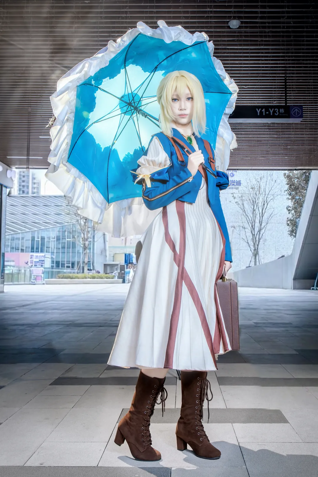 動漫cos, cosplay正片, 紫羅蘭永恆花園, 氛圍感cos, 薇爾莉特伊芙加登cos