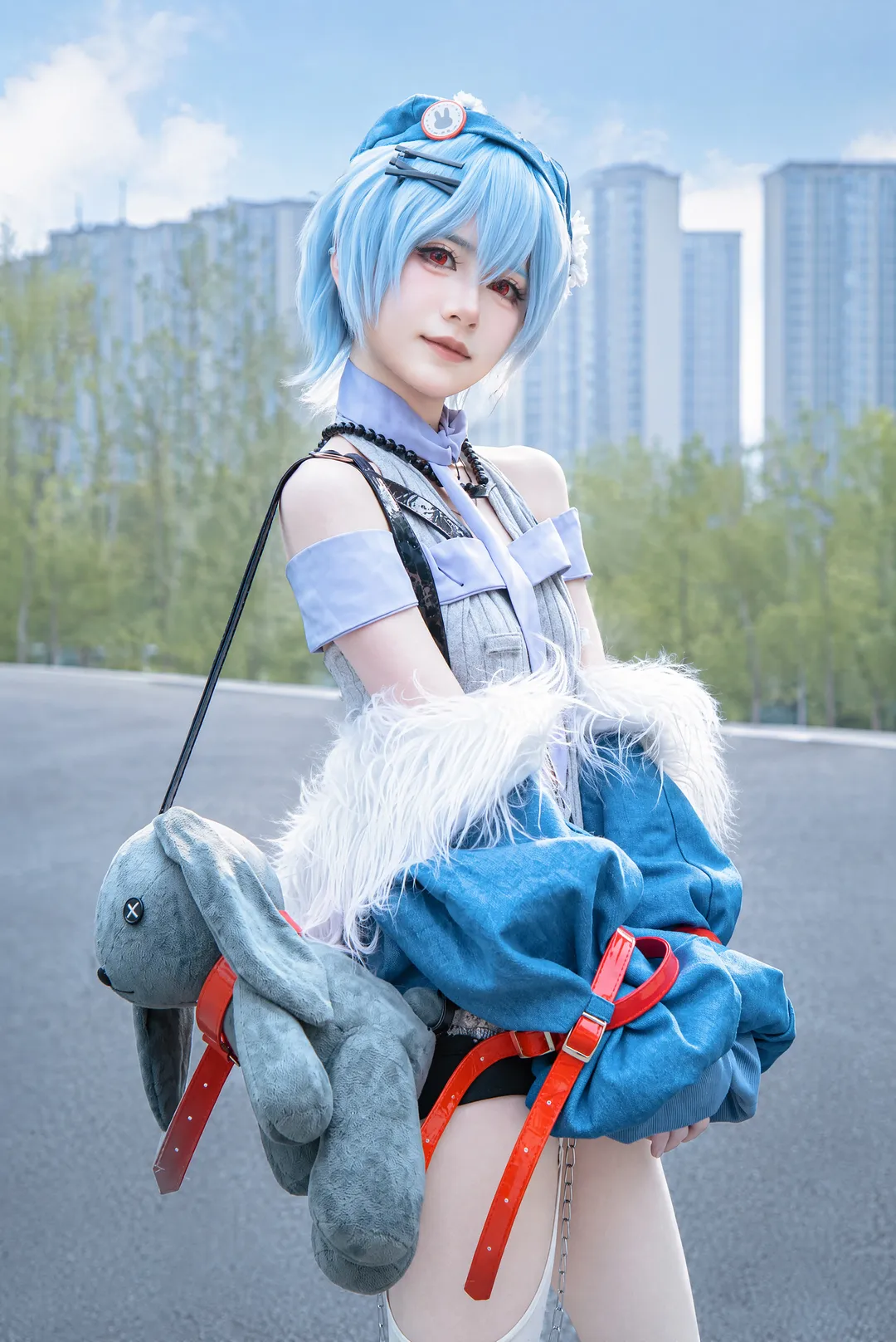 二次元摄影, 绫波丽cos, 新世纪福音战士, cosplay正片, 蓝发红眸 - 第1张