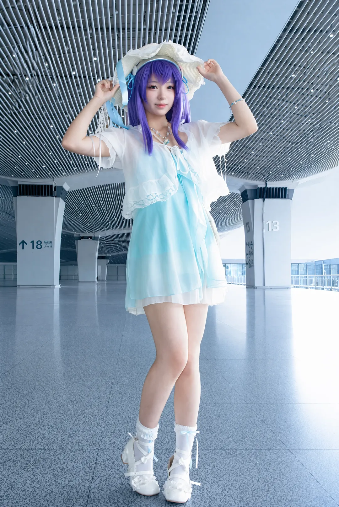 cosplay, 王者荣耀, 夏日穿搭, 西施cos, 白玉汤私设