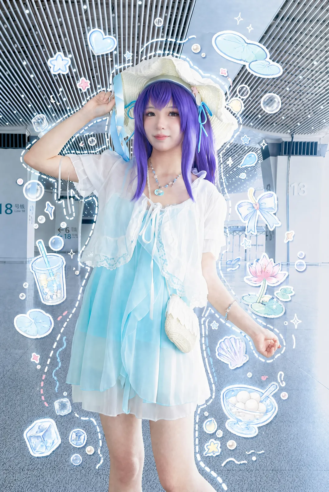 cosplay, 王者荣耀, 夏日穿搭, 西施cos, 白玉汤私设 - 第4张