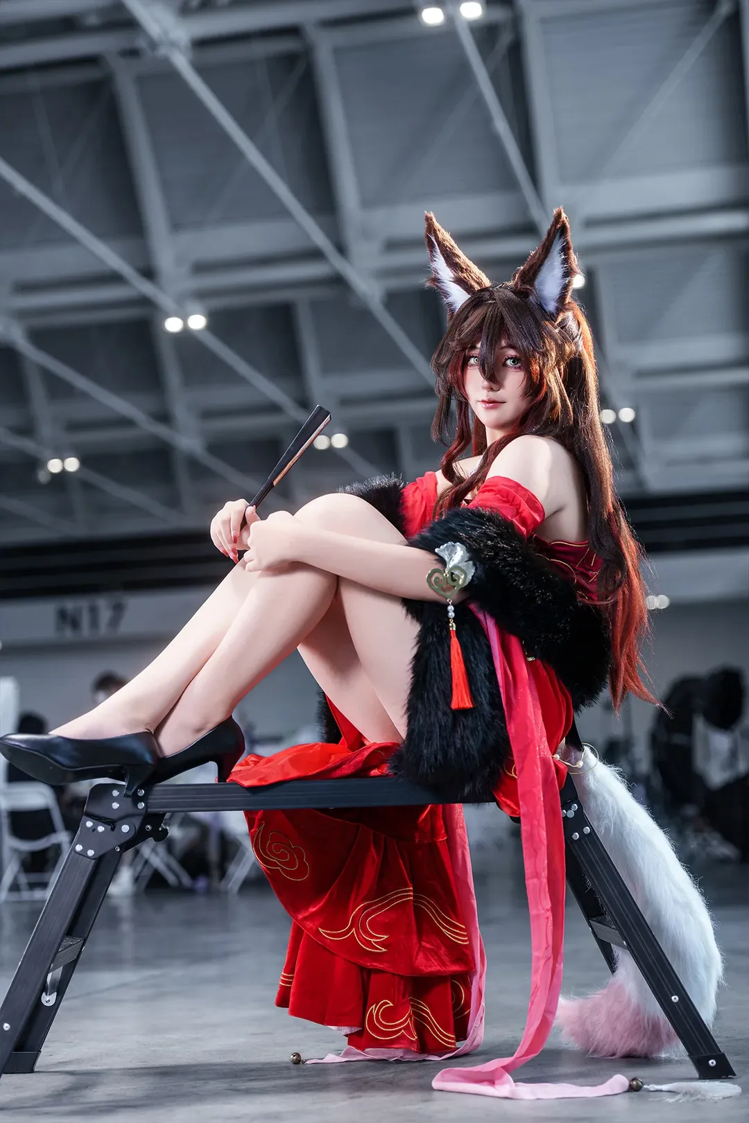 Anime-style photography, Honkai: Star Rail, Convention photos, Tingyun cosplay, Fox-eared girl