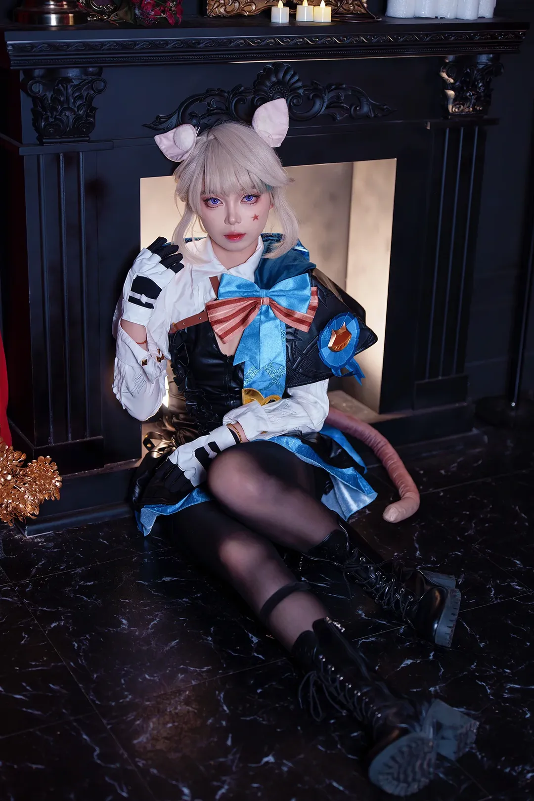 原神, cosplay摄影, 林尼cos, 壁炉之家, 哥特风魔术师 - 第3张