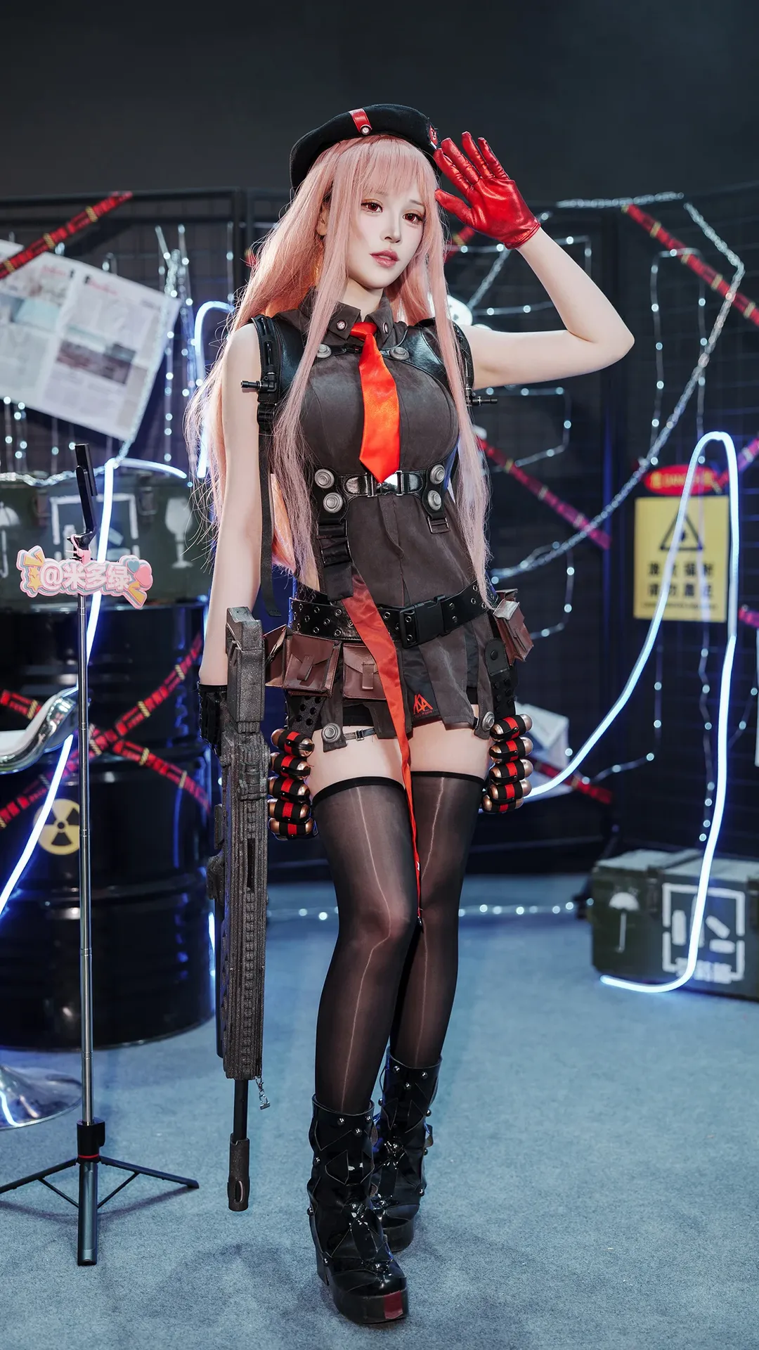 二次元cosplay, 胜利女神, 拉毗cos, 战术穿搭, 北京摄影器材展