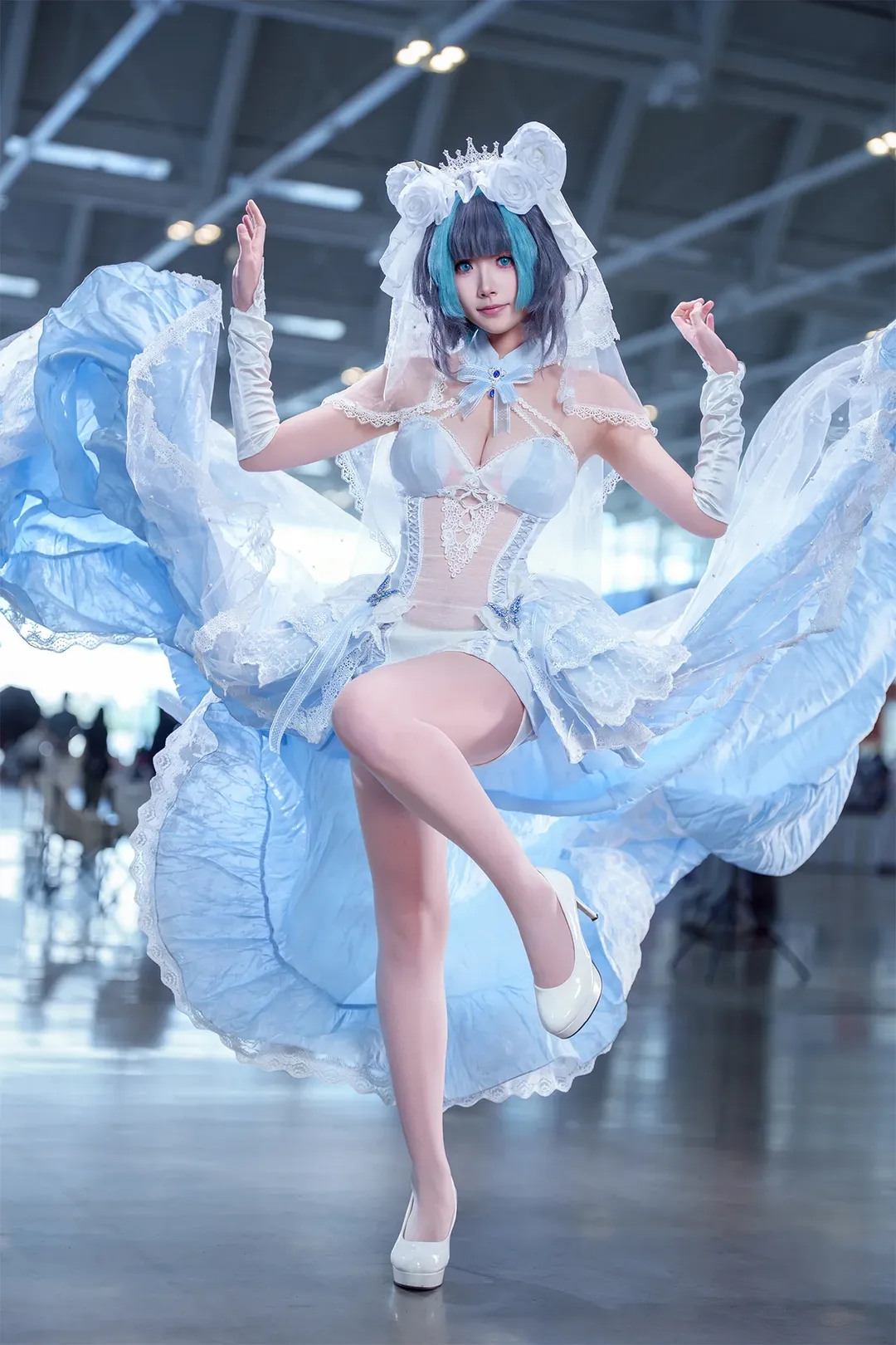 柴郡cos, 碧蓝航线, 漫展场照, 二次元cosplay, 誓约花嫁 - 第1张