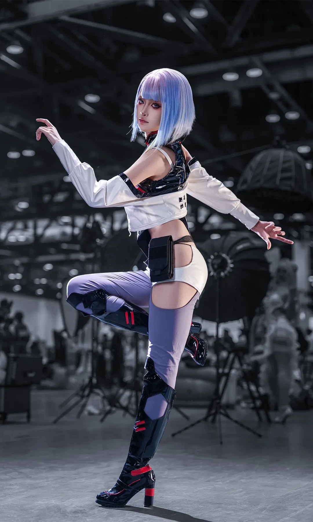 二次元攝影, cosplay場照, 露西cos, 賽博朋克邊緣行者, 賽博朋克風格