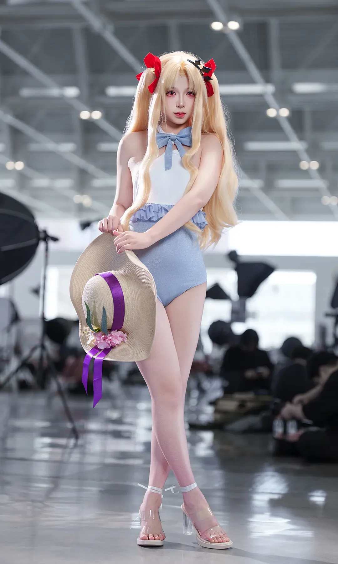 二次元撮影, イベント写真, Fate/Grand Order, 水着コスプレ, エレちゃん コスプレ - 3枚目