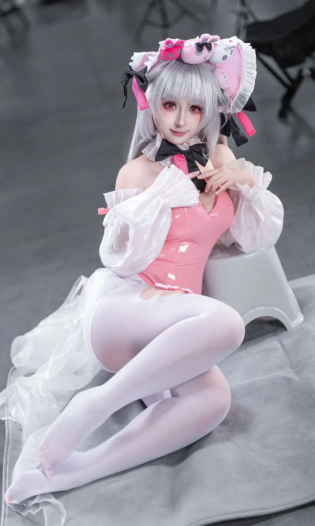 碧蓝航线, 二次元cosplay, cos摄影, 哈尔福德cos, 兔耳头饰 - 第2张