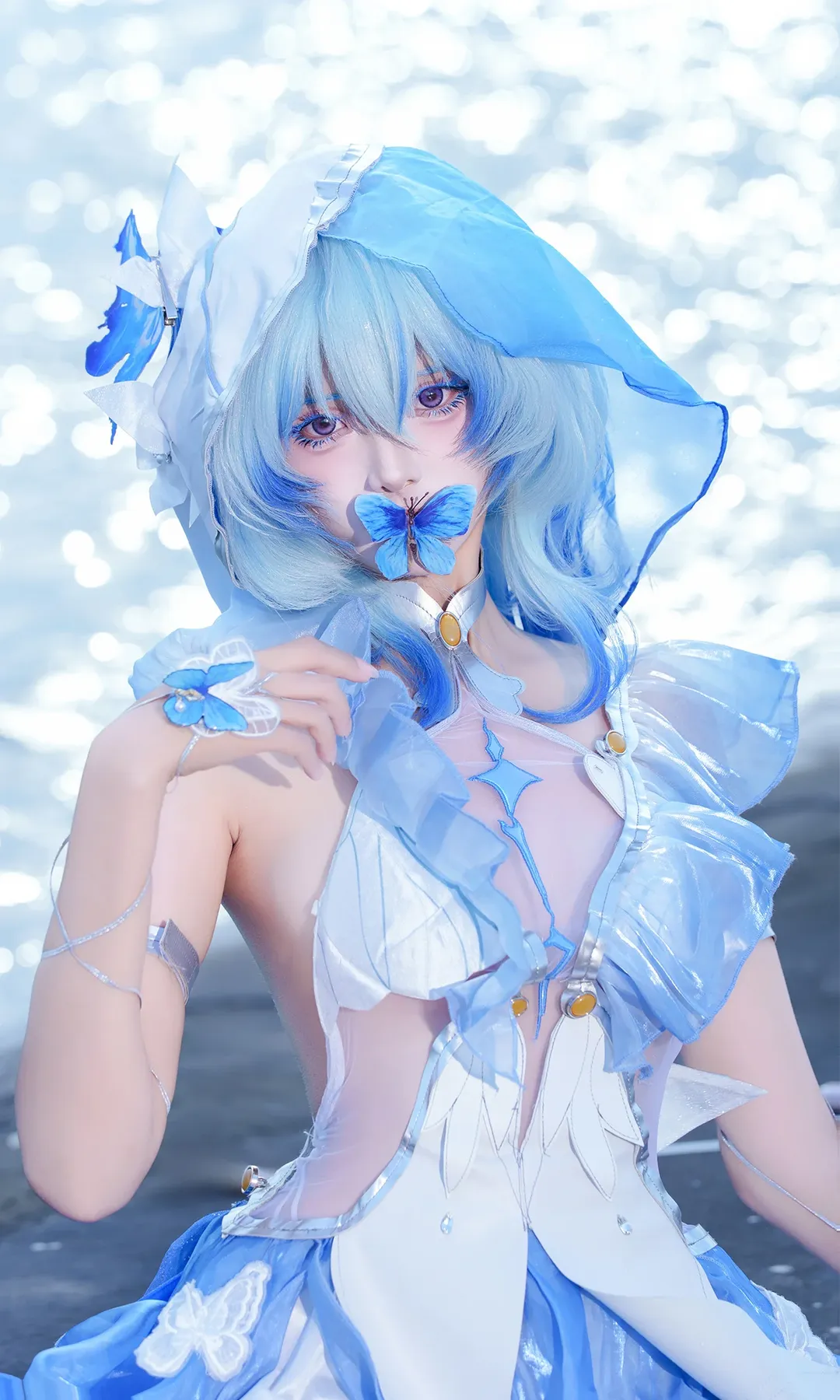 鳴潮, コスプレ, 二次元撮影, ショアキーパー コスプレ, 水辺のロケーション