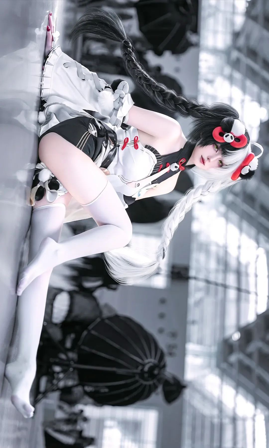 绝区零, 漫展场照, 二次元cosplay, 琉音cos, 黑白双马尾 - 第3张