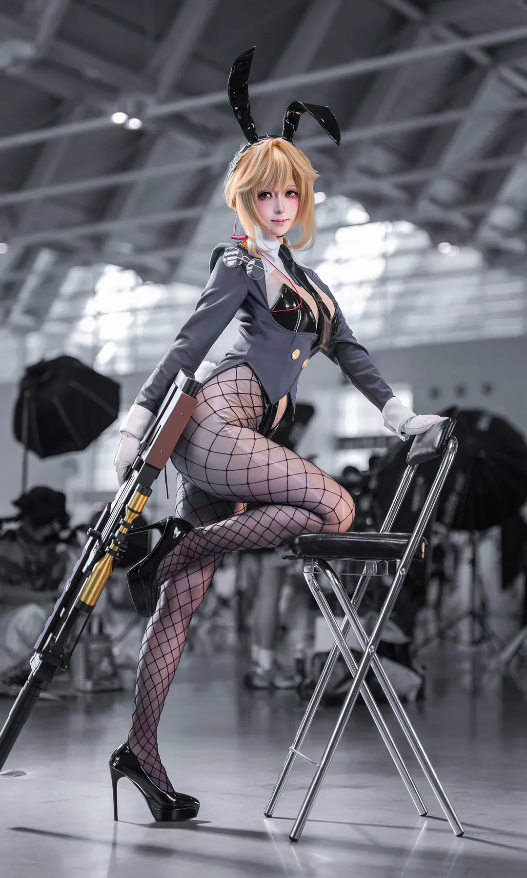 二次元攝影, 漫展場照, 勝利女神, 兔女郎cosplay, 愛德cos