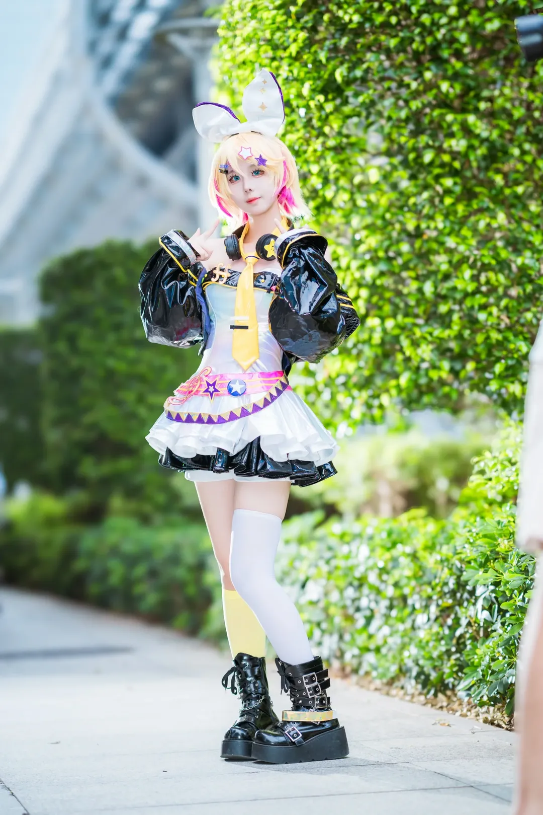 漫展返图, CICF, cosplay穿搭, 镜音铃cos, 喵斯快跑 - 第3张
