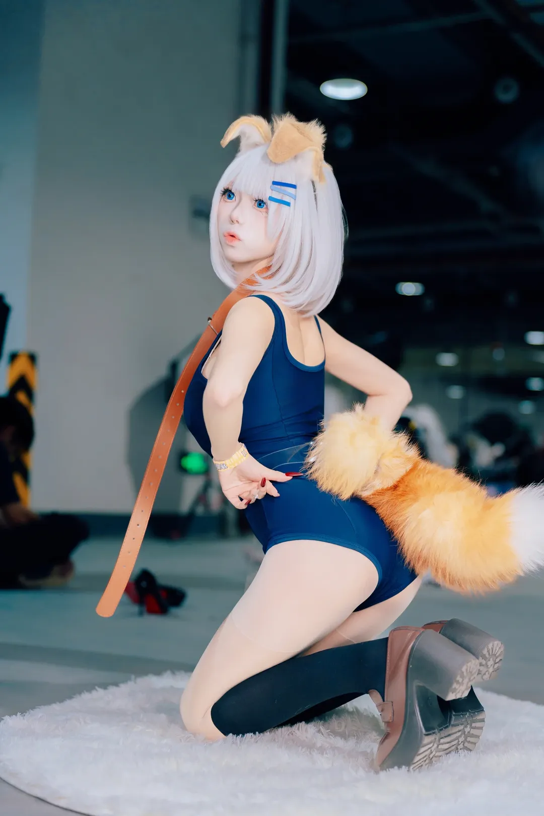 イベント写真, 広州アニメ展, デート・ア・ライブ, 鳶一折紙 コスプレ, スクール水着コスプレ