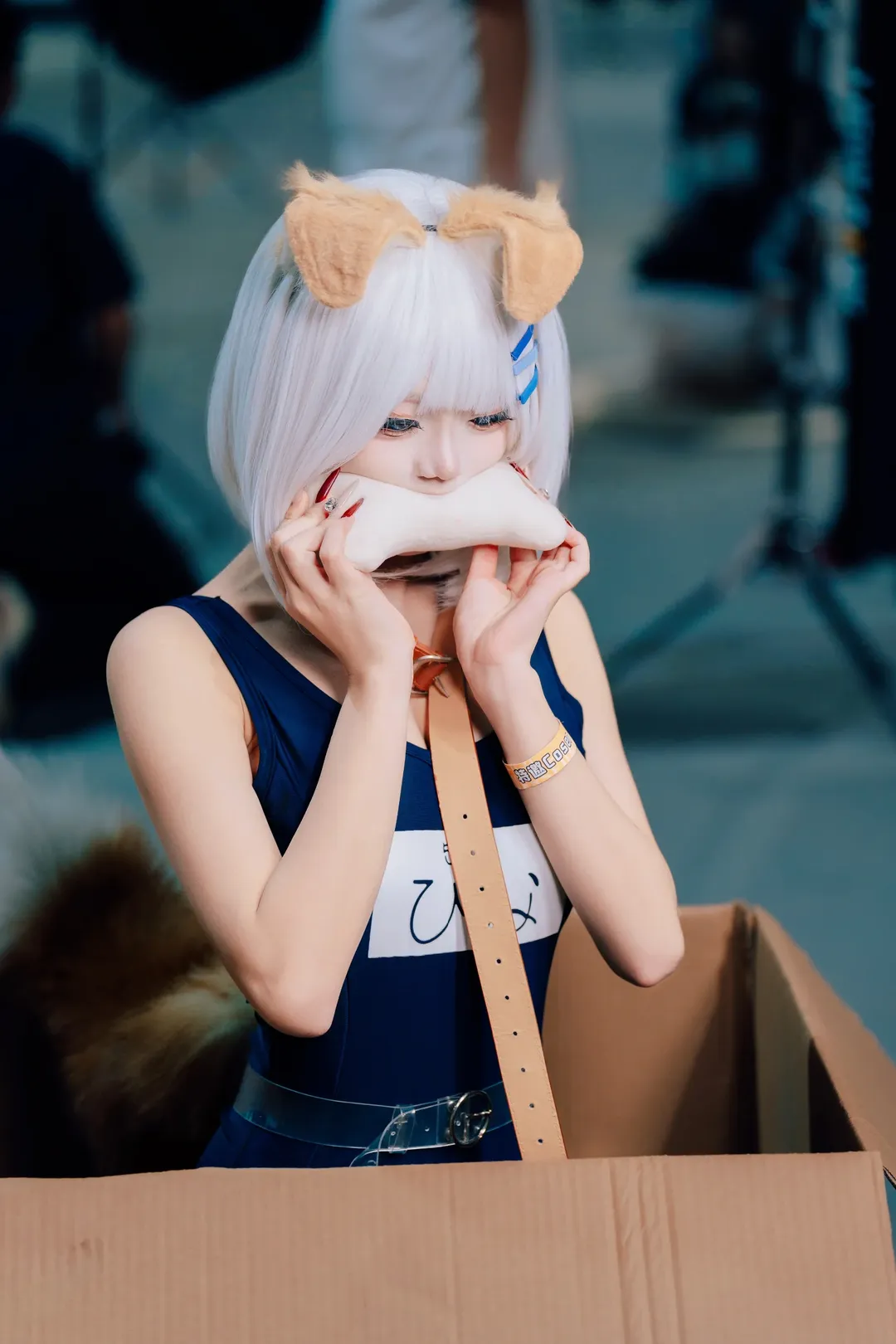 Convention photos, Guangzhou Anime Convention, Date A Live, Tobiichi Origami cosplay, School swimsuit cosplay - Image 2