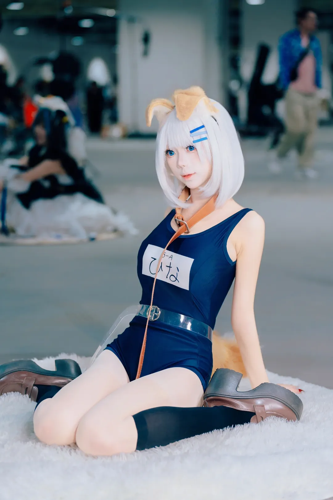 Convention photos, Guangzhou Anime Convention, Date A Live, Tobiichi Origami cosplay, School swimsuit cosplay - Image 6