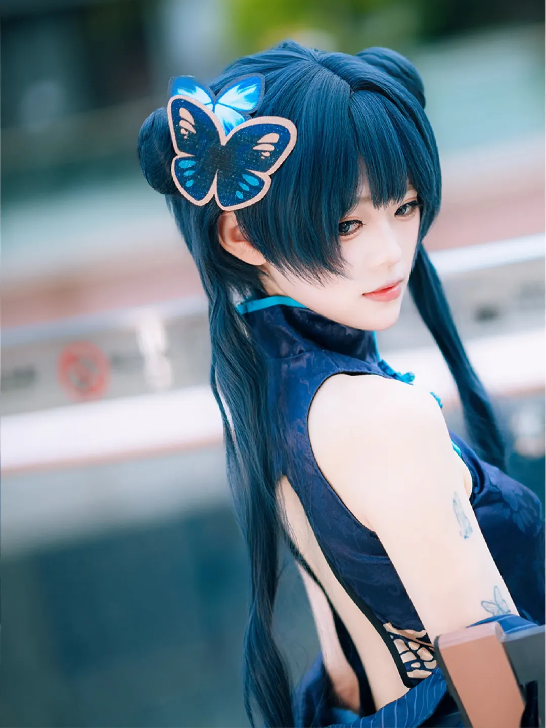 cosplay, 漫展返图, 碧蓝档案, 龙华妃咲cos, 旗袍