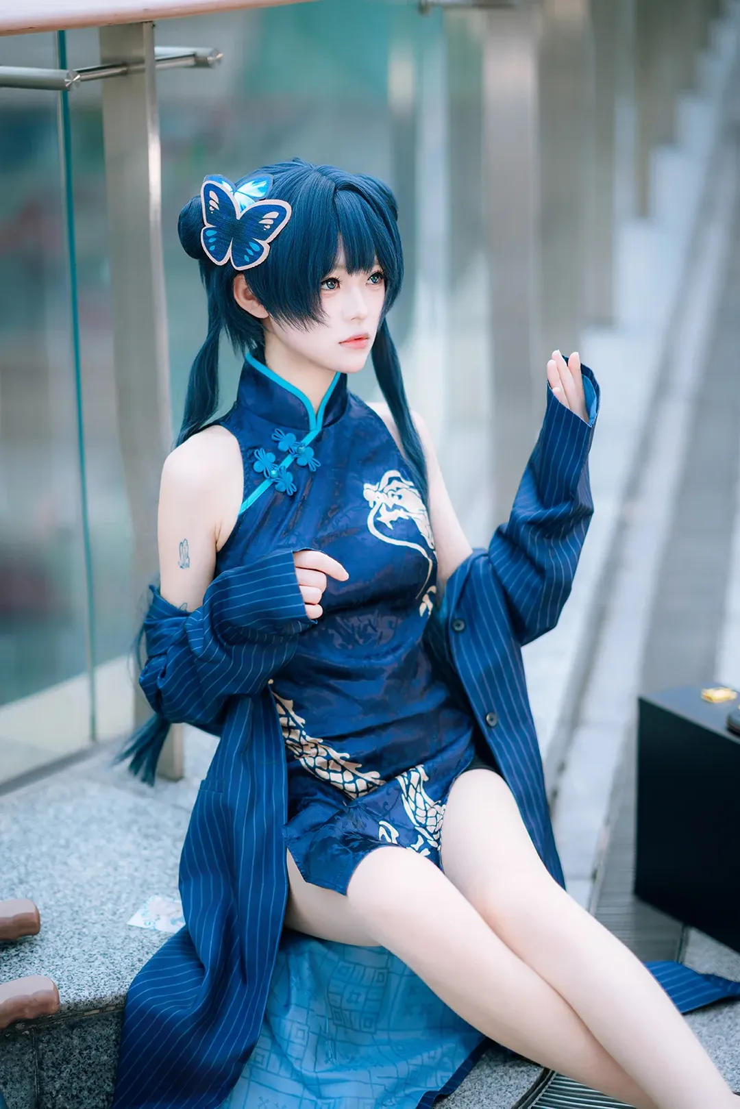 イベント写真, ブルーアーカイブ, 竜華キサキ コスプレ, 広州 Baonly, 妃咲 チャイナドレス - 3枚目