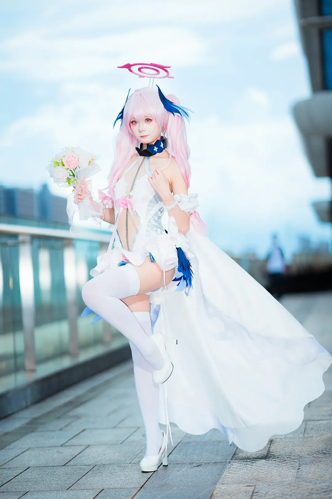 イベント写真, ブルーアーカイブ, 下江コハル コスプレ, 純白の誓い, 広州 Baonly