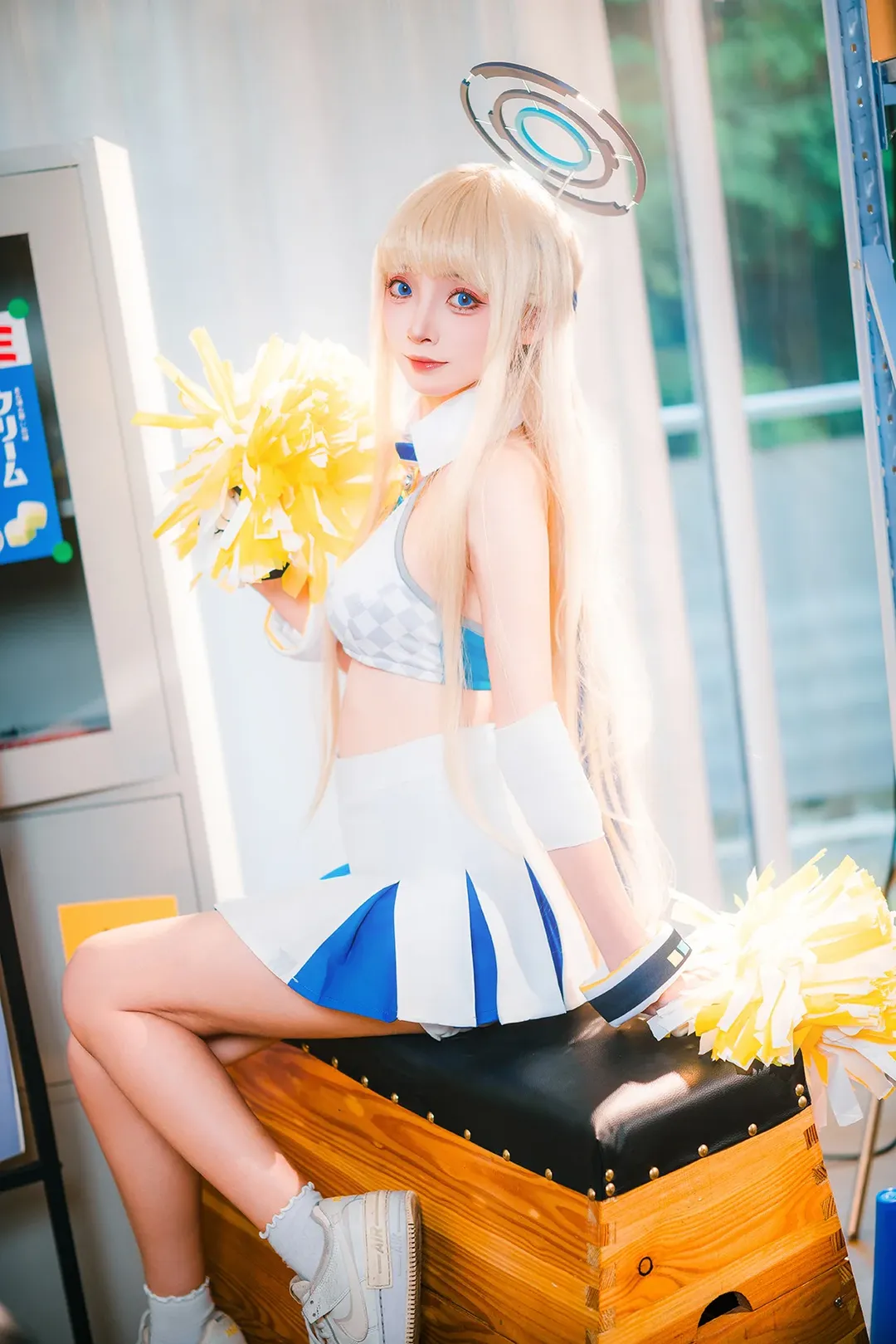 碧蓝档案, 飞鸟马时cos, 啦啦队cosplay, 漫展巡游季, 深光影像 - 第1张