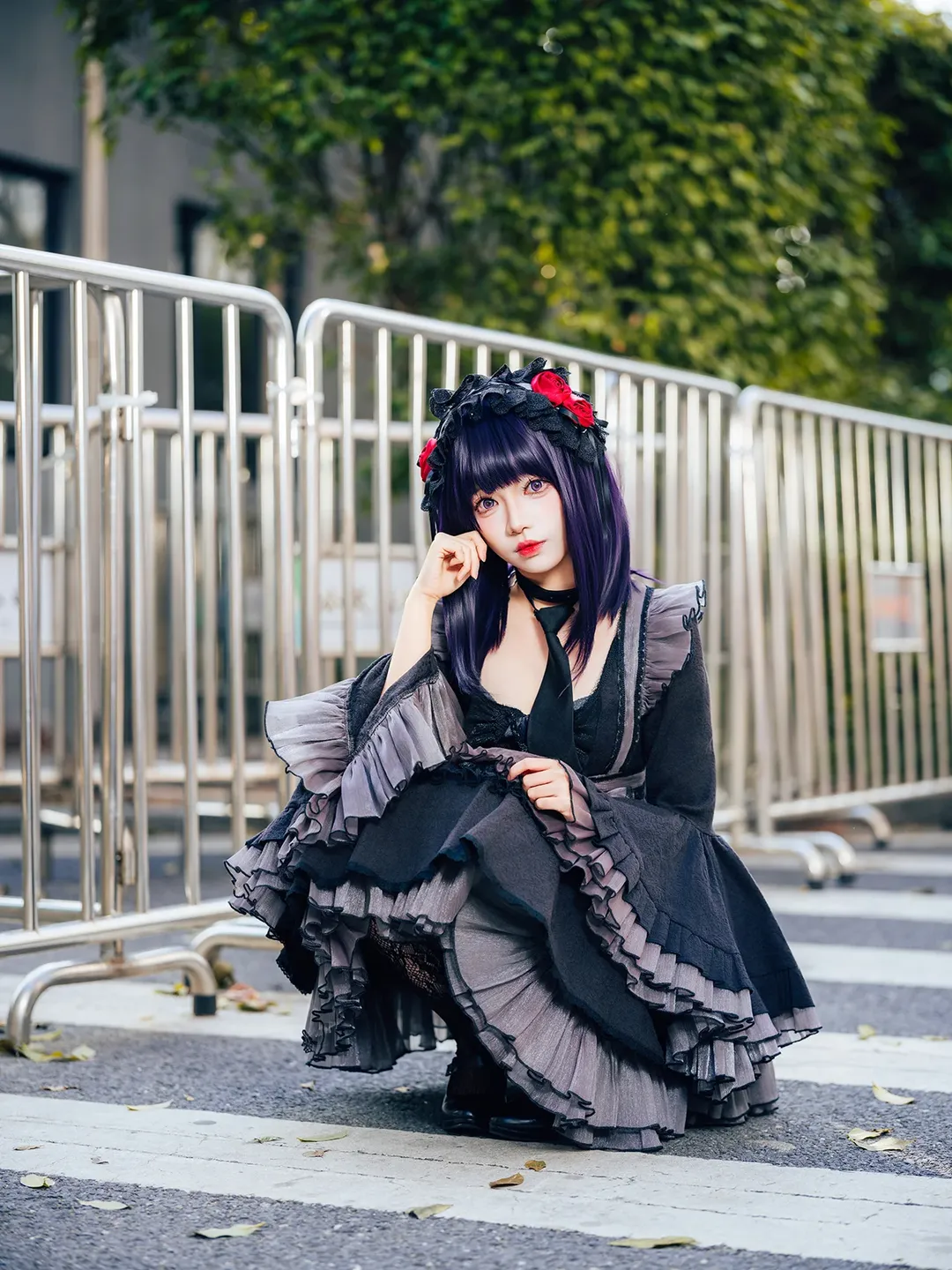 ゴシックコーデ, コスプレ撮影, その着せ替え人形は恋をする, 黒江雫コスプレ, 広州蛍火虫アニメエキスポ - 4枚目
