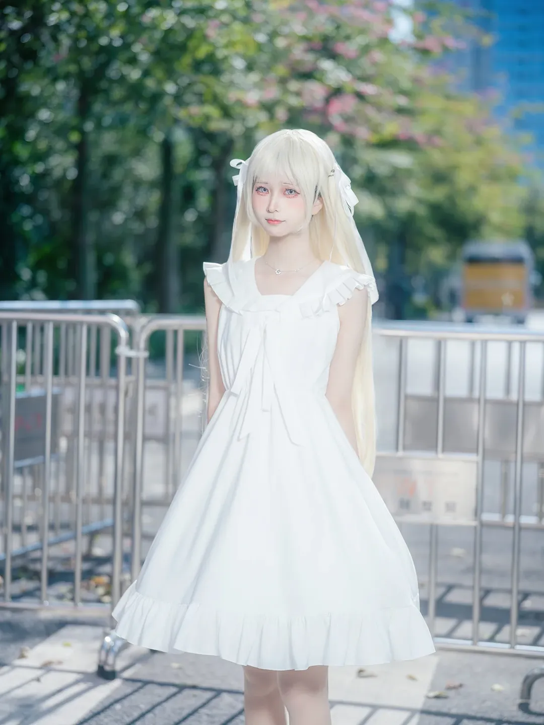 Anime convention cosplay, Guangzhou Anime Convention, Kasugano Sora cosplay, Yosuga no Sora, White healing style