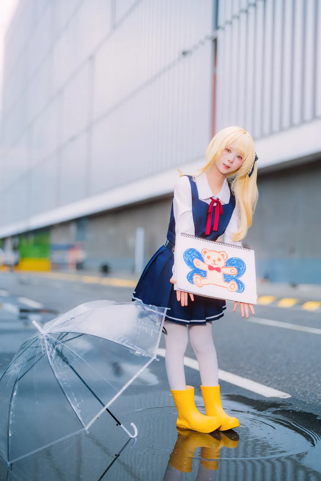 Blue Archive, Convention photos, Guangzhou Anime Convention, Clear umbrella, Ibuki cosplay