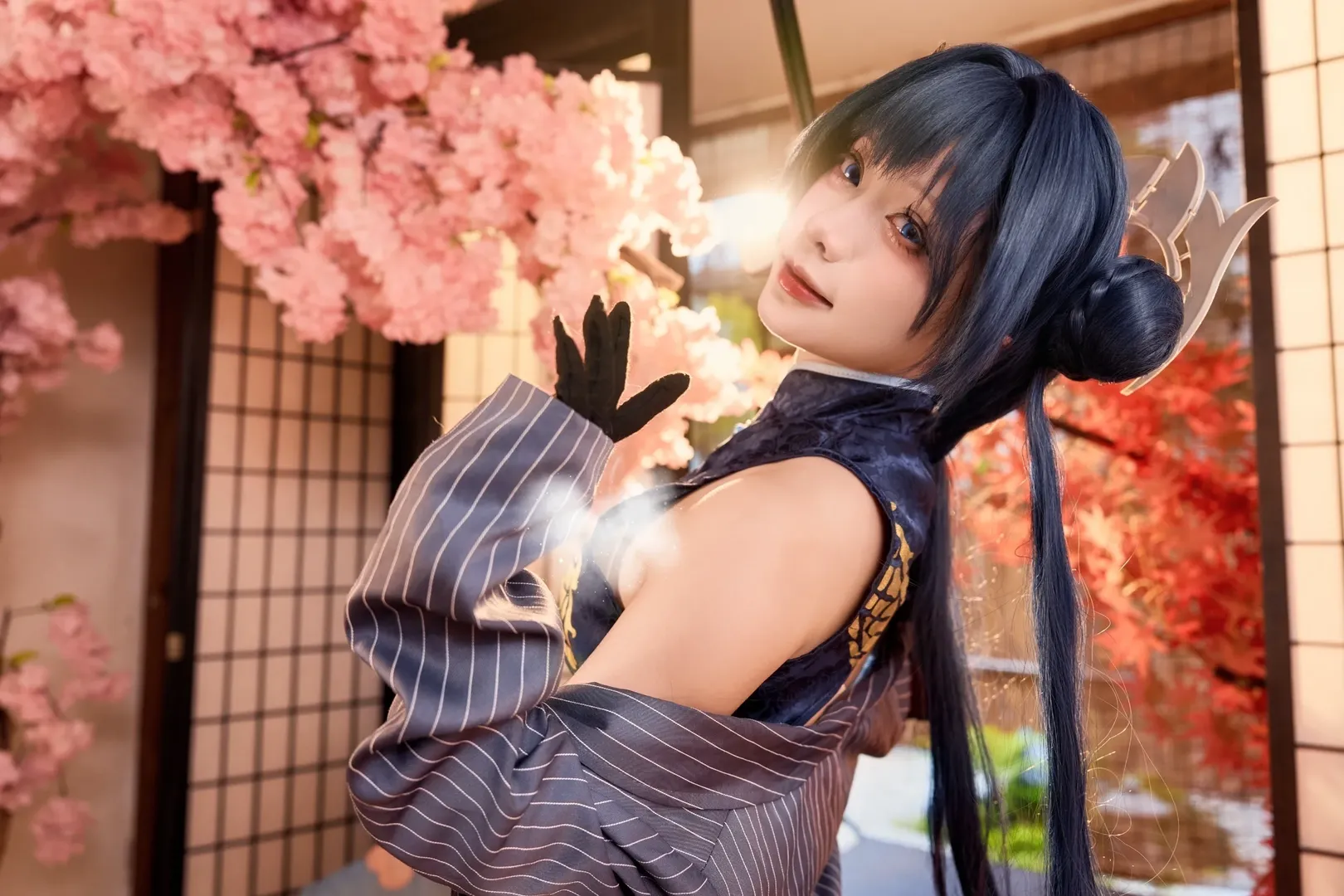 妃咲cos, 碧蓝档案, 旗袍, 和风摄影, 二次元cosplay - 第1张